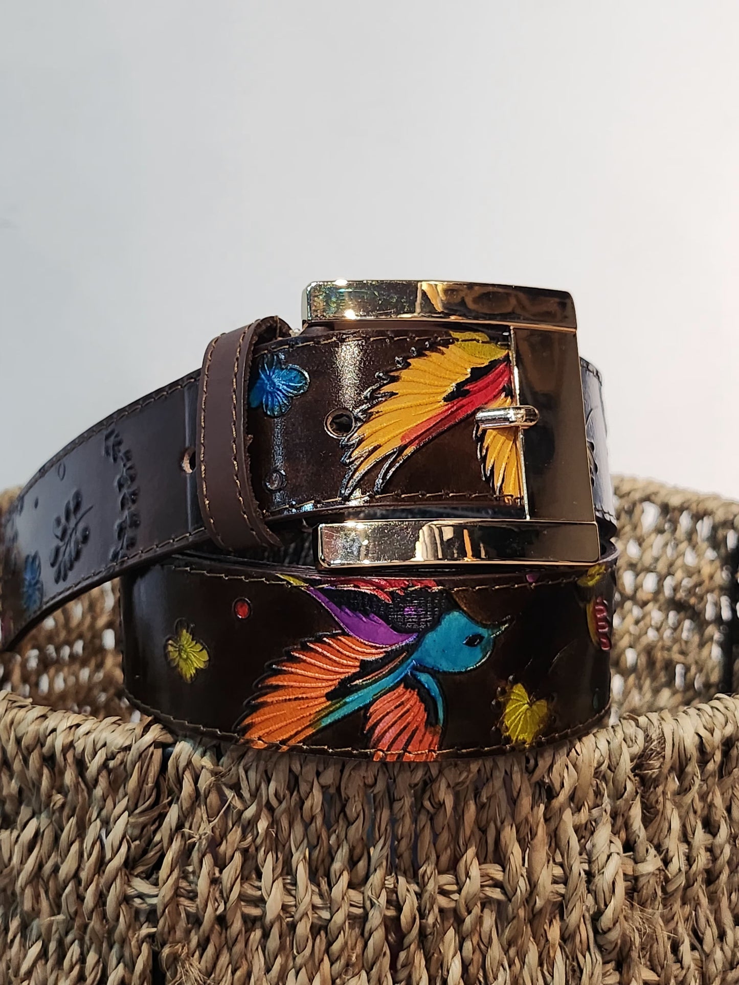 Cinturón en cuero para dama