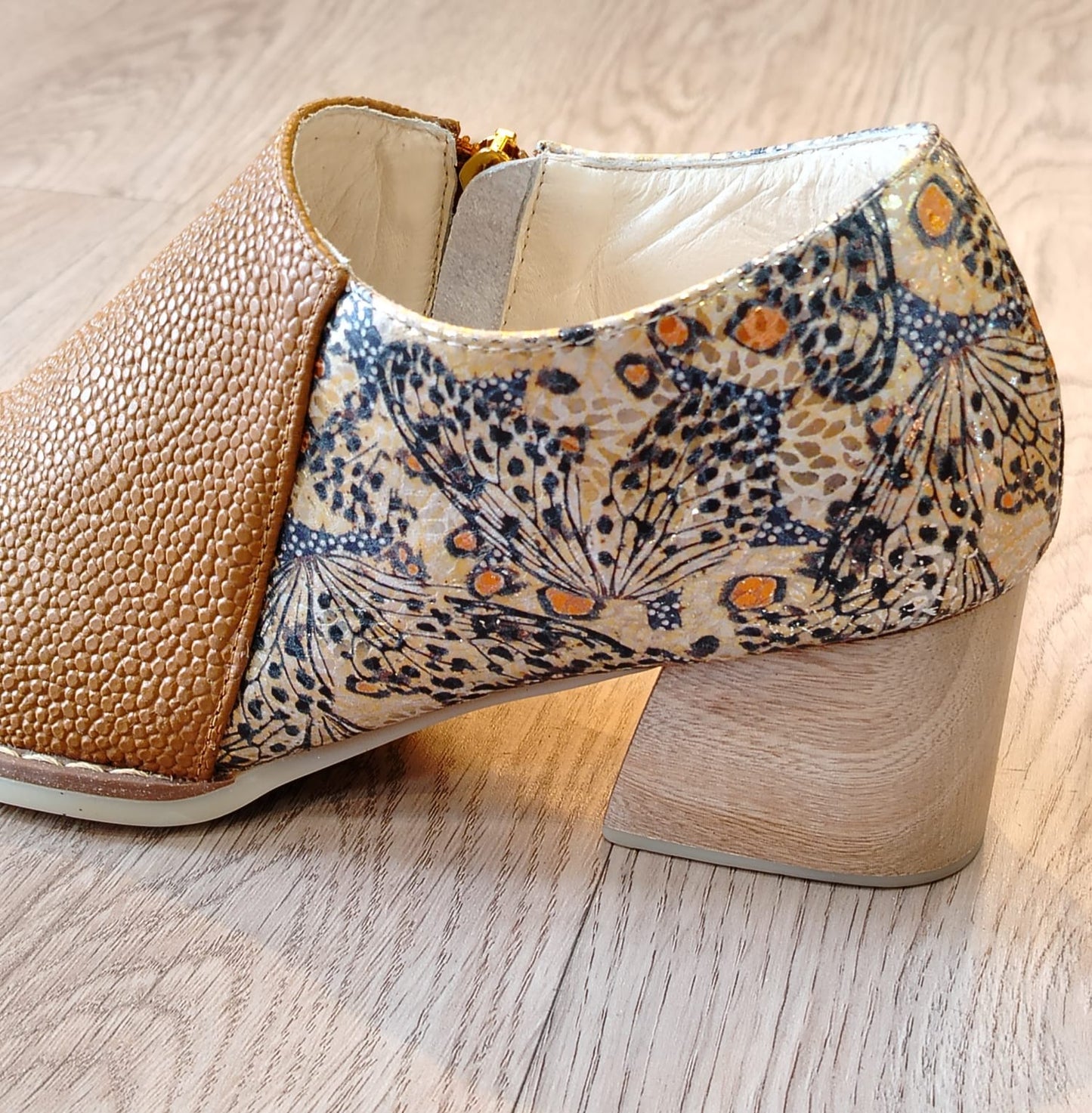 B6-Botin Dama Miel x Bronce