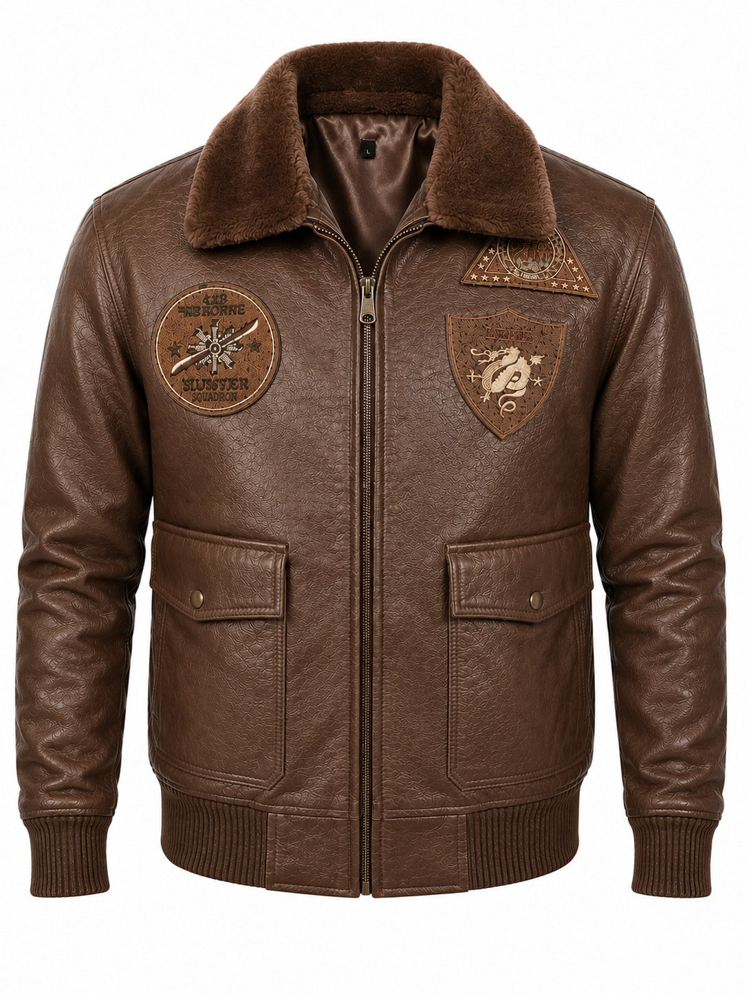 CHAQUETA PILOTO CON PARCHES