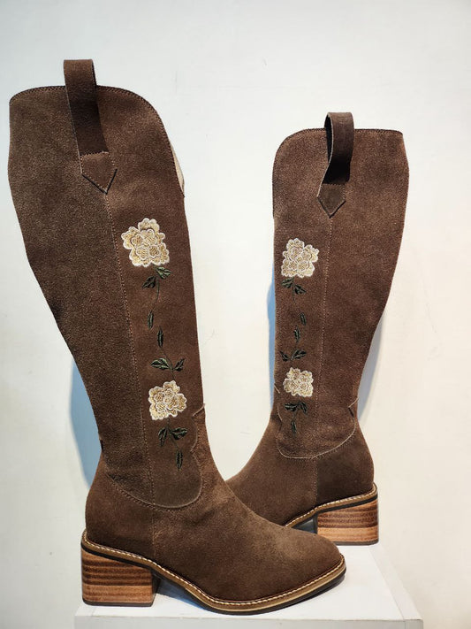 Botas dama - Texana bordada