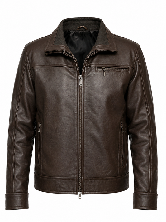Pilot jacket with patches