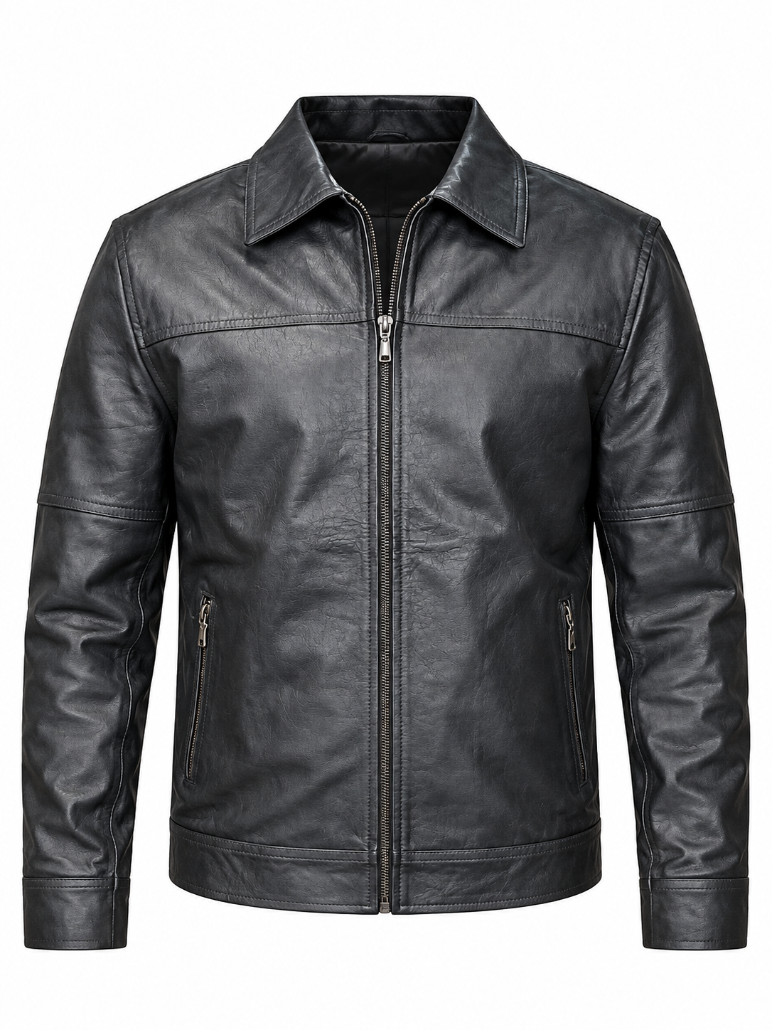 CHAQUETA CAMILO CUERO NEGRA