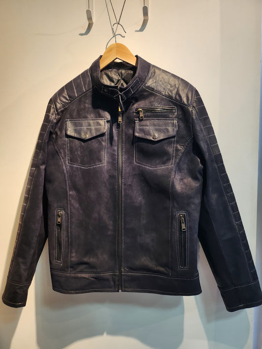 Pilot jacket with patches