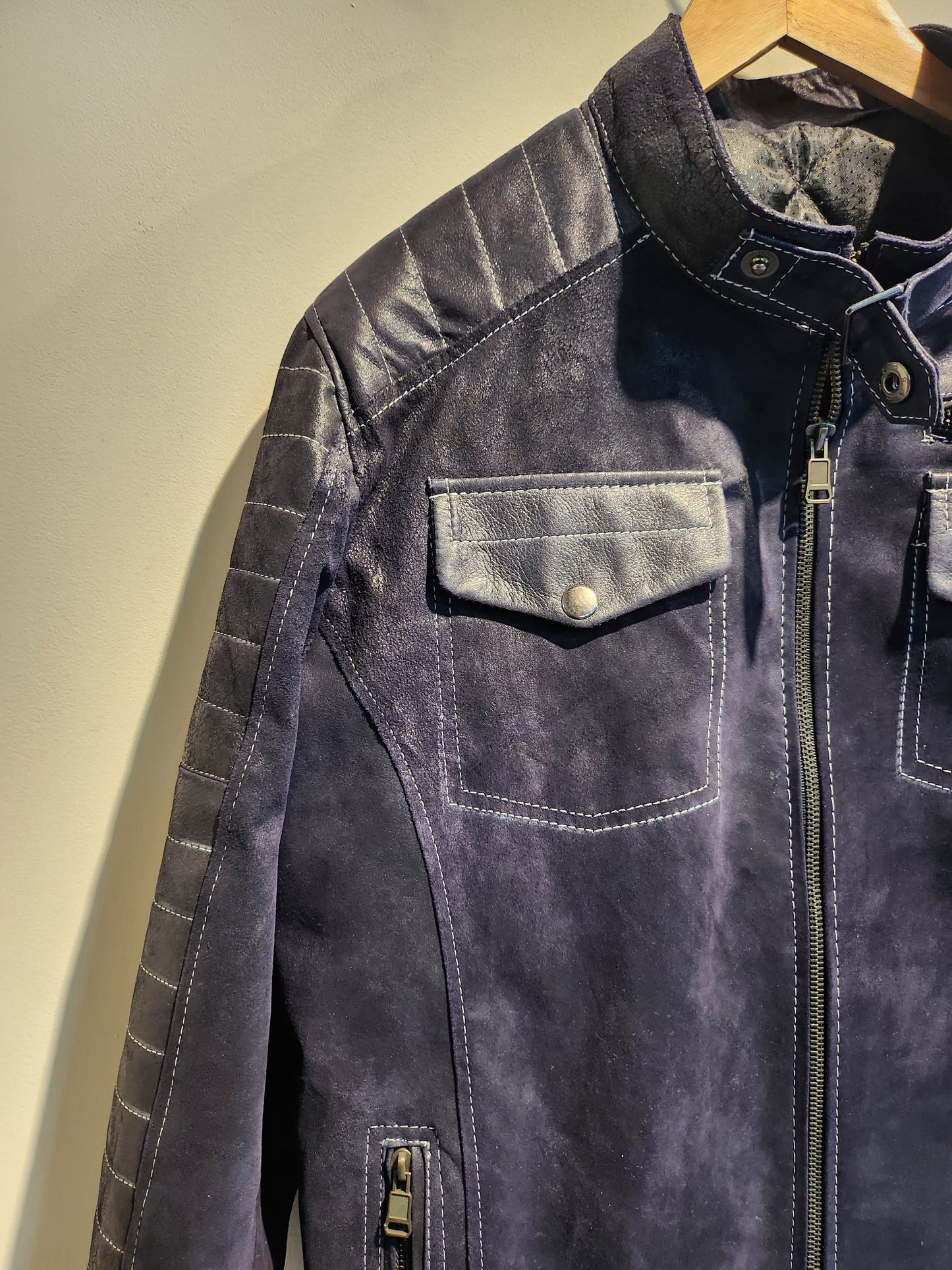 Pilot jacket with patches