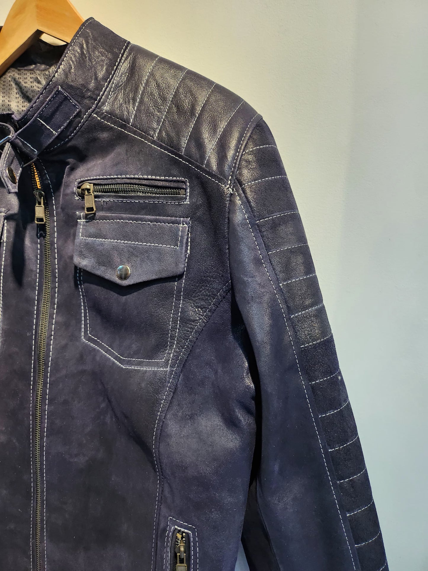 Pilot jacket with patches
