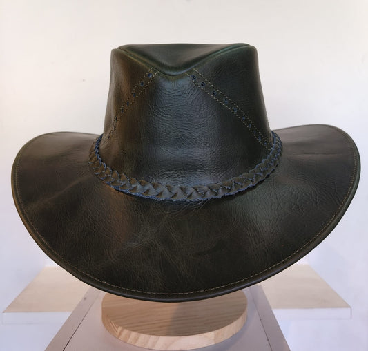 Sombrero Verde Trenzado