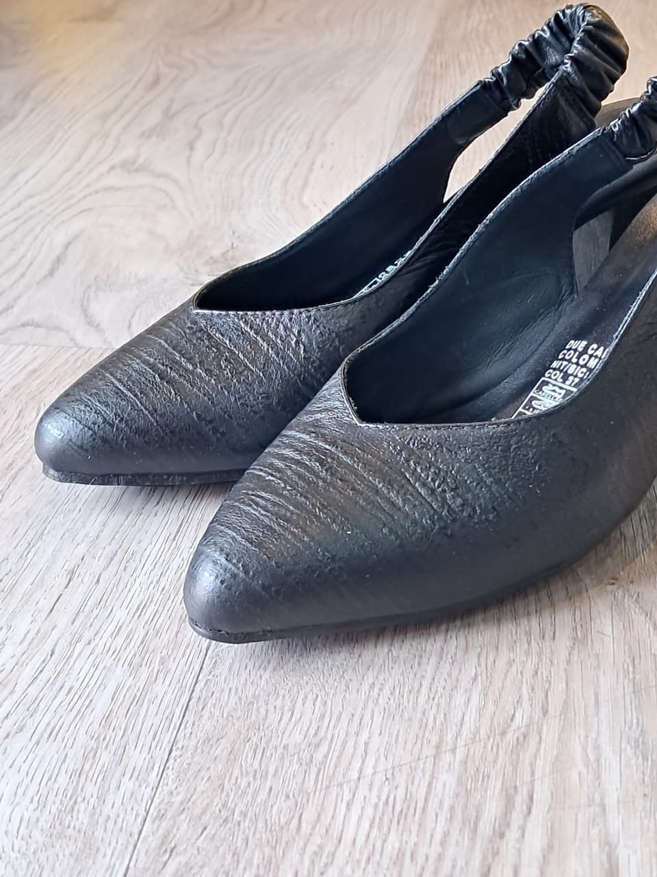 Zapato 2420 Dama Destalonado Negro