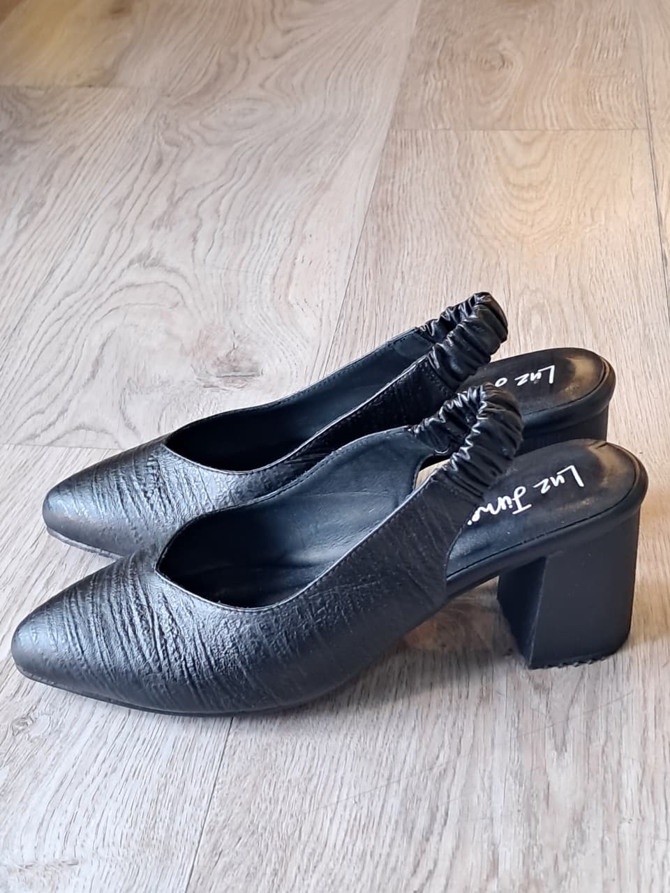 Zapato 2420 Dama Destalonado Negro
