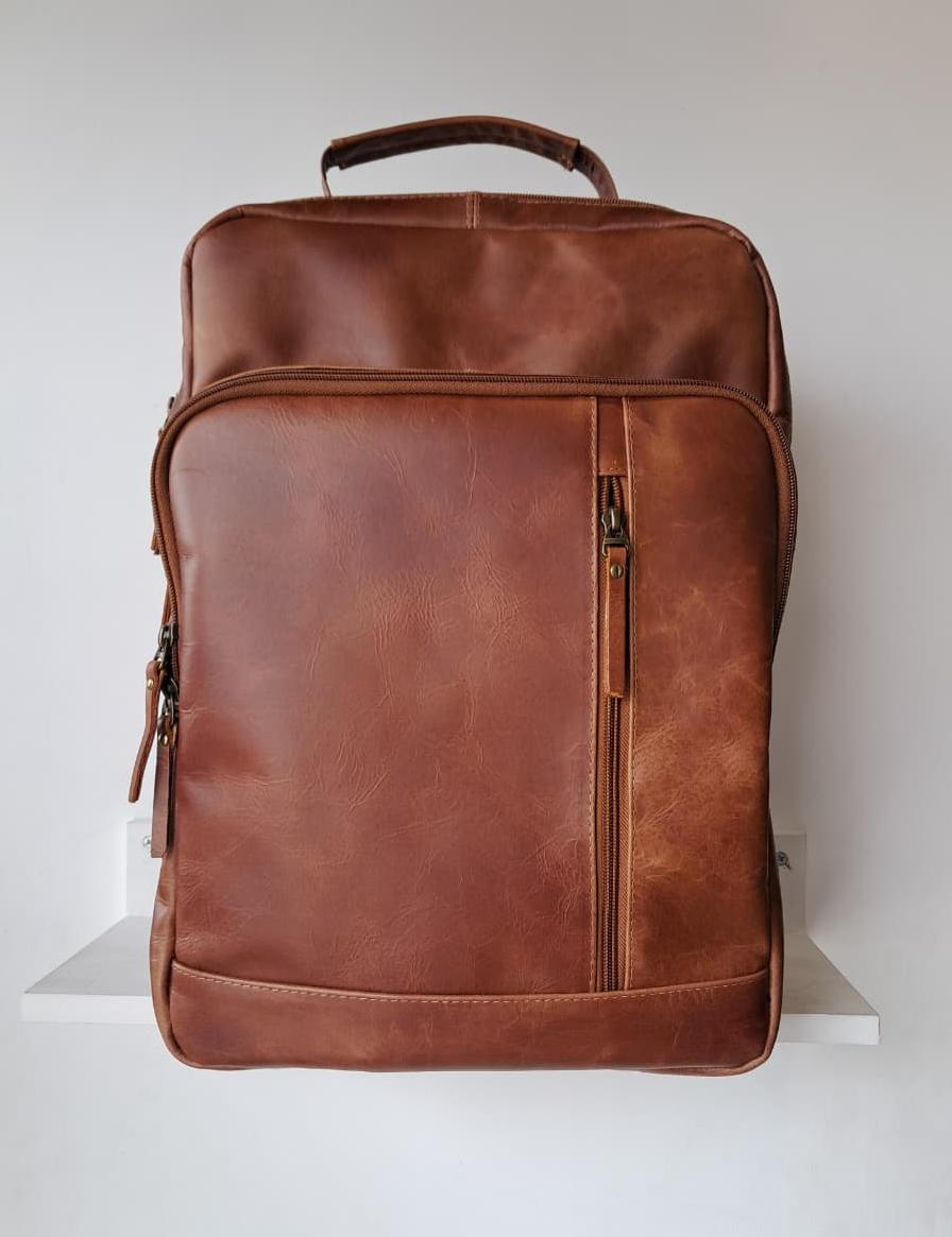 Morral Unisex Cuero Graso