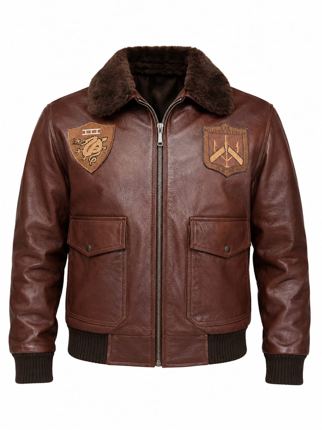 CHAQUETA PILOTO CON PARCHES