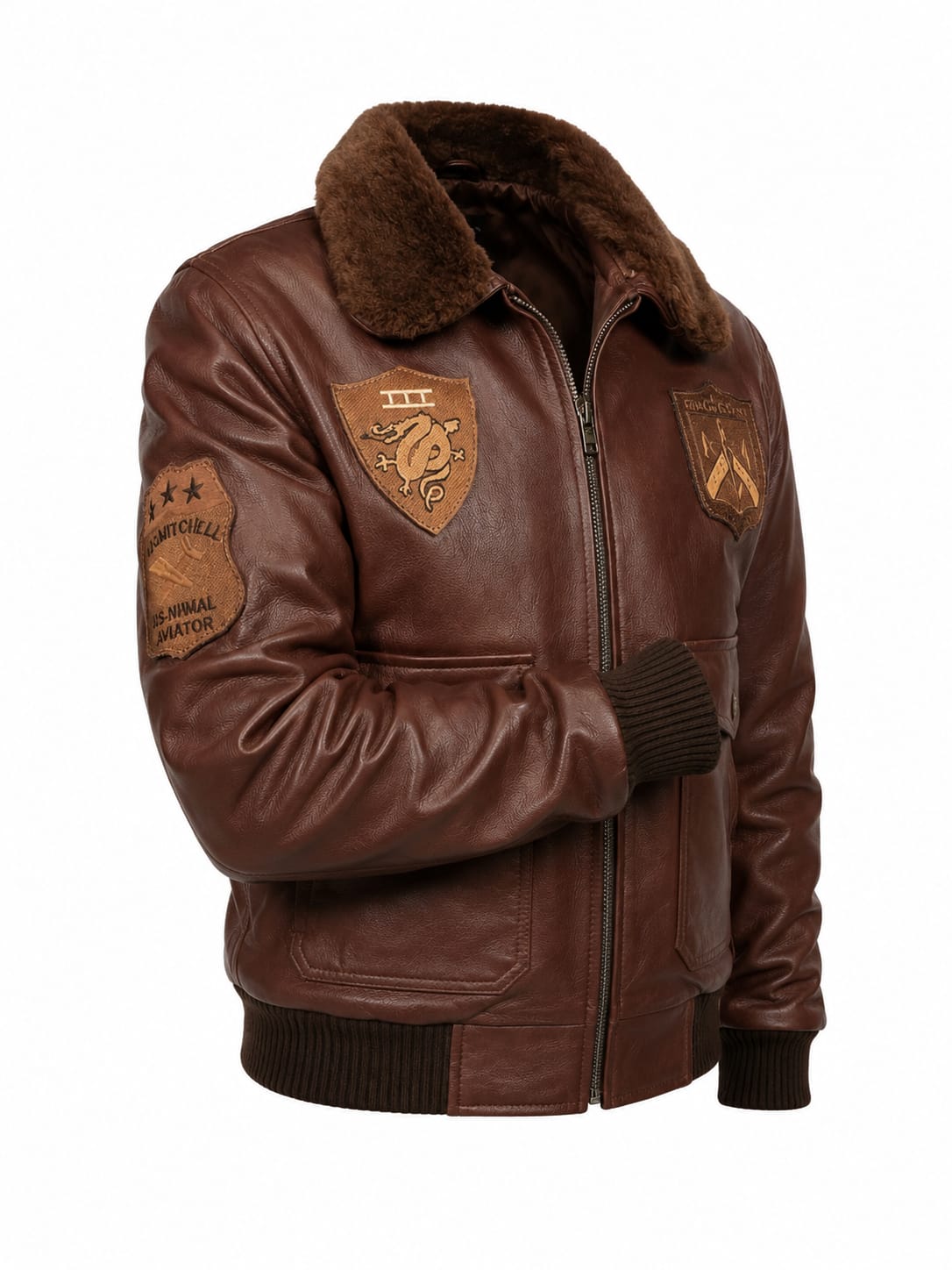 CHAQUETA PILOTO CON PARCHES