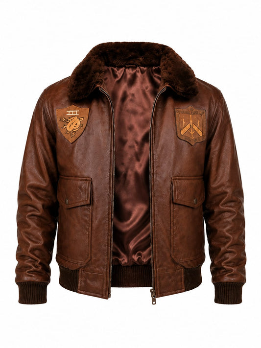CHAQUETA PILOTO CON PARCHES