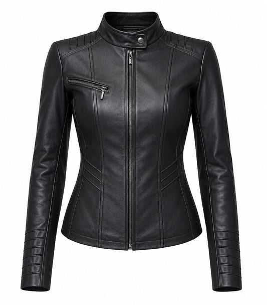 Chaqueta Leila Cuello Militar